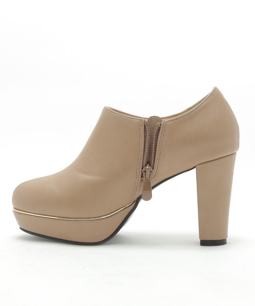 attagirl（アタガール）の「チャンキーヒールブーティー（ブーツ・レディース・ブラック/ベージュ/ブラック系その他・LL/S/M/L）」の6枚目の写真