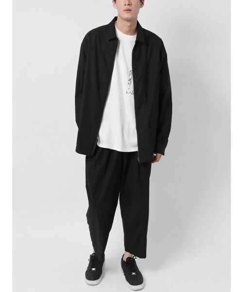 COTORICA（コトリカ）の「センタープレスタックワイドパンツ（その他パンツ・メンズ・ブラック/ベージュ・MEDIUM/LARGE）」の9枚目の写真