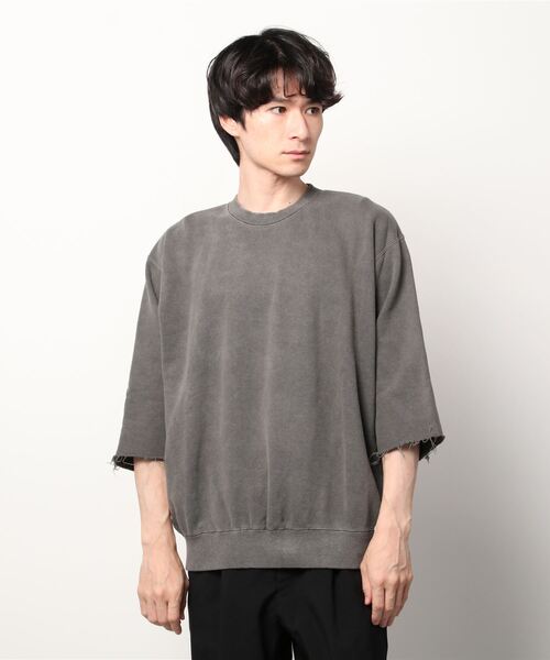 MIDWEST（ミッドウエスト）の「603 CREW NECK HALF SLEEVE TOPS（スウェット・メンズ・ダークグレー・FREE）」の4枚目の写真