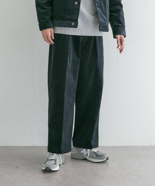 URBAN RESEARCH（アーバンリサーチ）の「『UR TECH』10Wコーデュロイタックパンツ（その他パンツ・メンズ・ブルー系その他/ネイビー/オフホワイト・MEDIUM/LARGE）」の3枚目の写真
