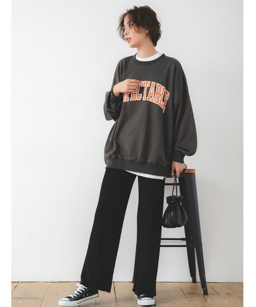 fifth（フィフス）の「ランダムリブニットパンツ（その他パンツ・レディース・グレー/アイボリー/ブラック・MEDIUM）」の14枚目の写真