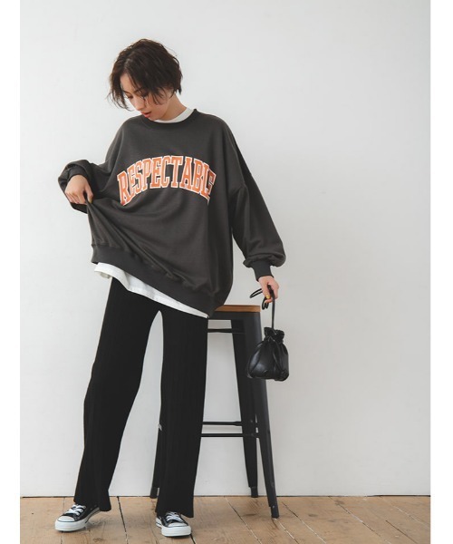 fifth（フィフス）の「ランダムリブニットパンツ（その他パンツ・レディース・グレー/アイボリー/ブラック・MEDIUM）」の18枚目の写真