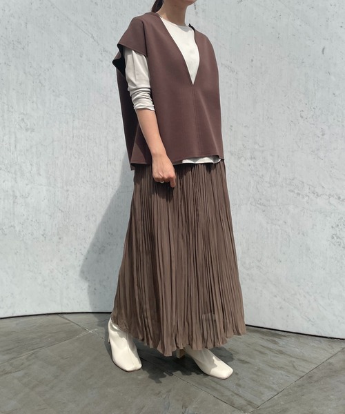 ReNorm（リノーム）の「プリーツスカート（スカート・レディース・ブラック/ブラウン・フリー）」の9枚目の写真