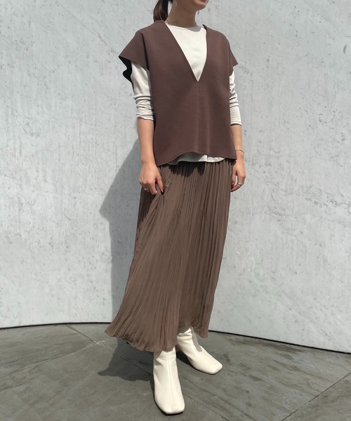 ReNorm（リノーム）の「プリーツスカート（スカート・レディース・ブラック/ブラウン・フリー）」の18枚目の写真