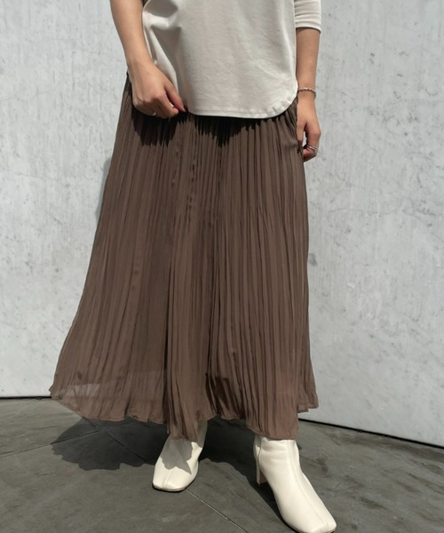 ReNorm（リノーム）の「プリーツスカート（スカート・レディース・ブラック/ブラウン・フリー）」の20枚目の写真