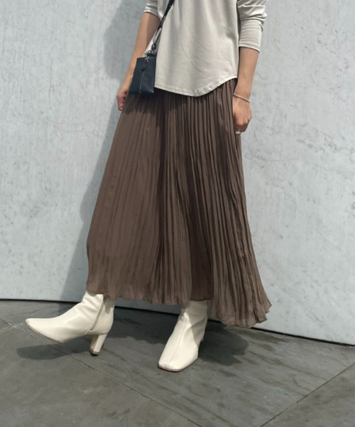 ReNorm（リノーム）の「プリーツスカート（スカート・レディース・ブラック/ブラウン・フリー）」の21枚目の写真