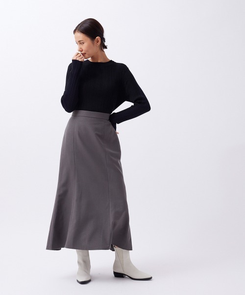 LAUTREAMONT（ロートレアモン）の「スクエアローブーツ（ブーツ・レディース・ブラック/オフホワイト・23.5cm/23.0cm/24.0cm）」の4枚目の写真