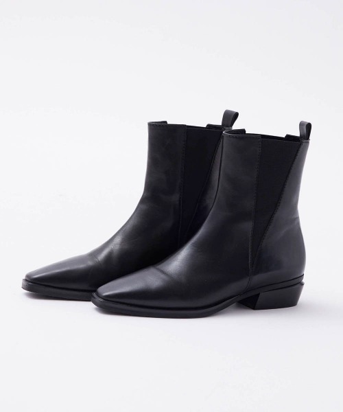 LAUTREAMONT（ロートレアモン）の「スクエアローブーツ（ブーツ・レディース・ブラック/オフホワイト・23.5cm/23.0cm/24.0cm）」の20枚目の写真