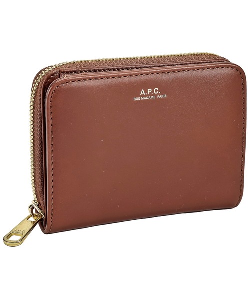 A.P.C.（アーペーセー）の「アーペーセー エマニュエル コンパクト フルジップ　財布 A.P.C. Emmanuelle ROUND FASTNER WALLET（財布・レディース・ブラック/ブラウン/ボルドー・FREE）」の3枚目の写真