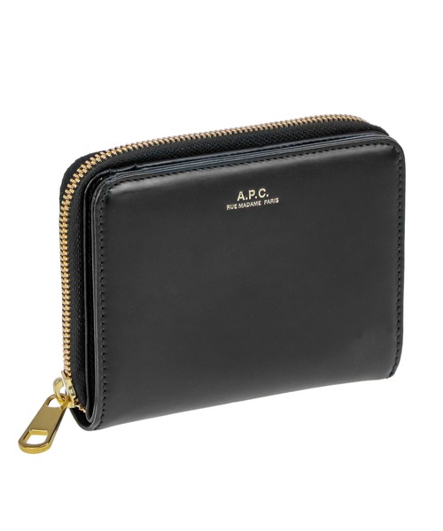 A.P.C.（アーペーセー）の「アーペーセー エマニュエル コンパクト フルジップ　財布 A.P.C. Emmanuelle ROUND FASTNER WALLET（財布・レディース・ブラック/ブラウン/ボルドー・FREE）」の2枚目の写真