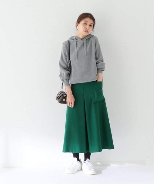 SLOBE IENA(スローブイエナ)の「Super100 ウォッシャブルフラノAラインスカート【手洗い可能】◆(スカート・レディース・ナチュラル/ブラック/グリーン・40/38/36)」の22枚目の写真