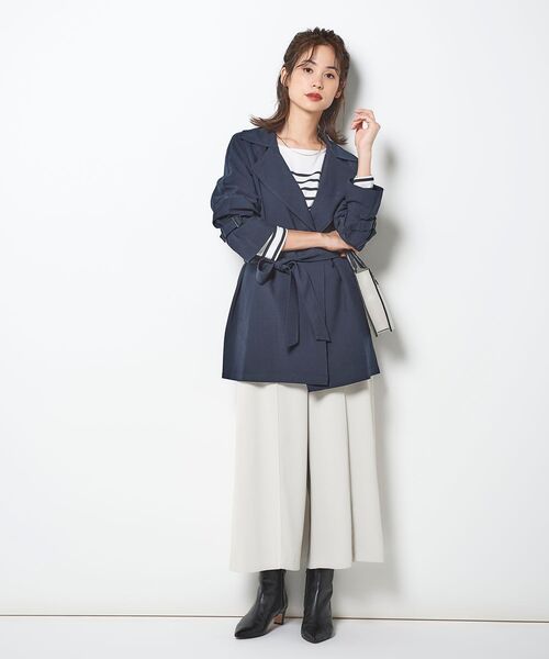 le.coeur blanc（ルクールブラン）の「ニュアンスショートトレンチコート（トレンチコート・レディース・モカ/ネイビー・36/38）」の18枚目の写真