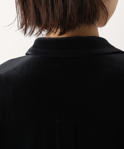 A part by（アパートバイ）の「【e/rm】ストレッチベロアオールインワン　238303（つなぎ/オールインワン・レディース・グリーン系その他5/ブラック・FREE）」の4枚目の写真