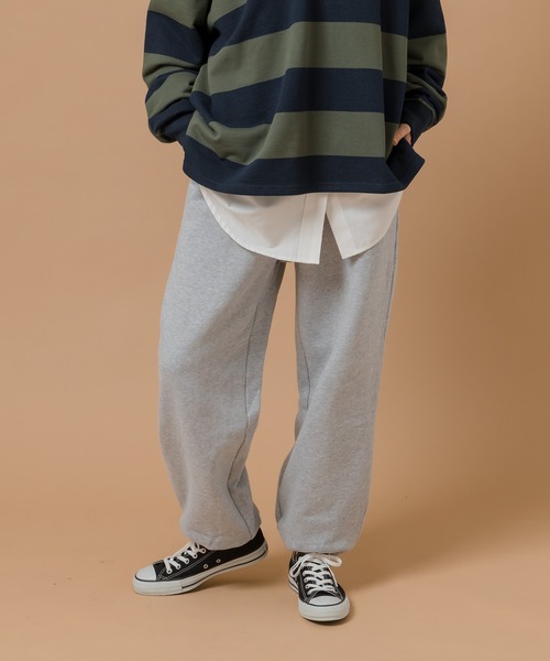 MUHET（ミュエータ）の「スウェットパンツ（スウェットパンツ・レディース・ライトグレー/ブラック・SMALL/MEDIUM/LARGE）」の2枚目の写真
