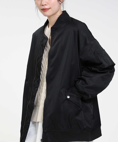 HONEYSUCKLE ROSE（ハニーサックルローズ）の「【HONEYSUCKLE ROSE】リバーシブルＭＡ－１（MA-1・レディース・オリーブ/ブラック/オフホワイト・M/L）」の16枚目の写真