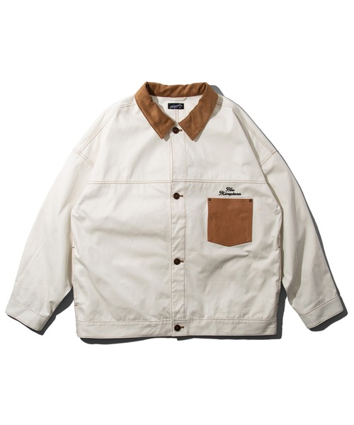 NineMicrophones（ナインマイクロフォンズ）の「COVERALL SHIRT（ブルゾン・メンズ・アイボリー/ブラック・MEDIUM/LARGE/X-LARGE）」の11枚目の写真