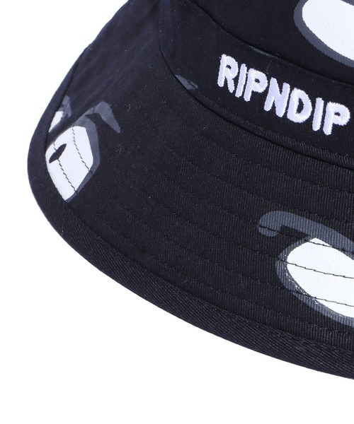 RIPNDIP（リップンディップ）の「RIPNDIP/リップンディップ All Eyez Embroidered Logo Bucket Hat バケットハット プリント ストリート（ハット・メンズ・ブラック・ONE SIZE）」の8枚目の写真