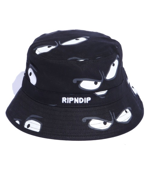 RIPNDIP（リップンディップ）の「RIPNDIP/リップンディップ All Eyez Embroidered Logo Bucket Hat バケットハット プリント ストリート（ハット・メンズ・ブラック・ONE SIZE）」の14枚目の写真