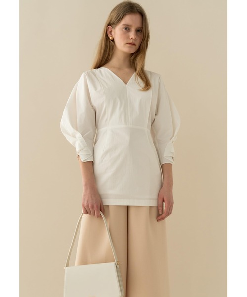 KINDER SALMON（キンダー サルモン）の「Cocoon Sleeve Mini Dress 