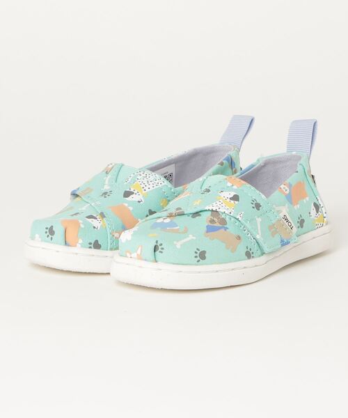 TOMS（トムス）の「タイニー グリーンドッグデイズ グロウ インザダーク タイニー アルパルガータ（スリッポン）」 WEAR