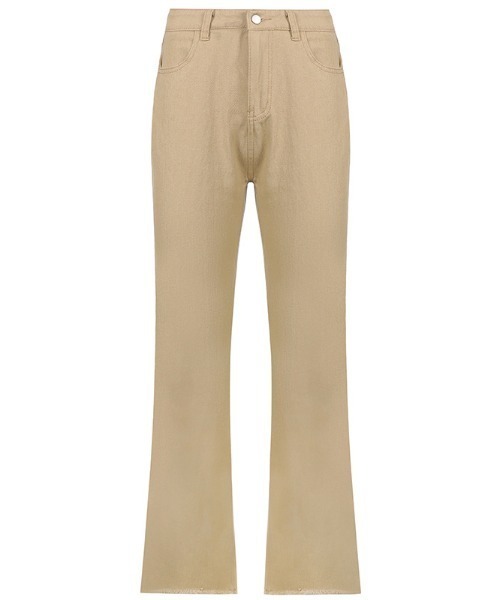 Opinion korean town（オピニオン コリアン タウン）の「HWフレアデニム（デニムパンツ・レディース・ブラック/ベージュ/ブラウン・S/M/L）」の16枚目の写真