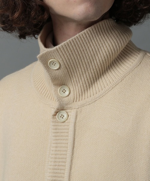 HARE（ハレ）の「2WAYニットカーディガン(HARE)（ニット/セーター・メンズ・ブラック/オフホワイト/ライトベージュ・SMALL/MEDIUM）」の13枚目の写真