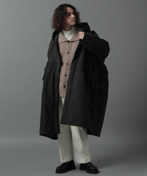 HARE（ハレ）の「2WAYニットカーディガン(HARE)（ニット/セーター・メンズ・ブラック/オフホワイト/ライトベージュ・SMALL/MEDIUM）」の18枚目の写真