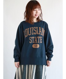 Samansa Mos2 | 裏起毛プリントアソートスウェットトレーナー(スウェット)