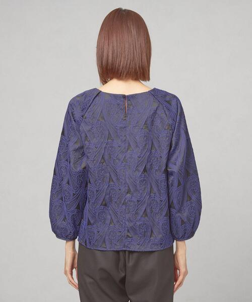 THE STATION STORE(ザ ステーション ストア)の「<closet story(クローゼットストーリー)>ジャカード ラグラン プルオーバー ブラウス(シャツ/ブラウス・レディース・ブラック/ロイヤルブルー・FREE)」の16枚目の写真