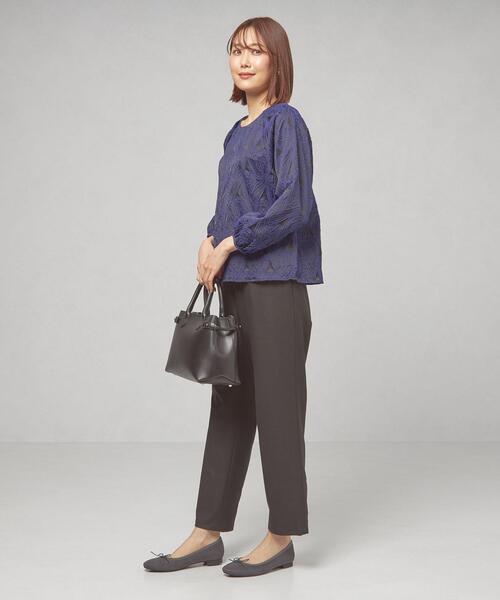 THE STATION STORE(ザ ステーション ストア)の「<closet story(クローゼットストーリー)>ジャカード ラグラン プルオーバー ブラウス(シャツ/ブラウス・レディース・ブラック/ロイヤルブルー・FREE)」の5枚目の写真