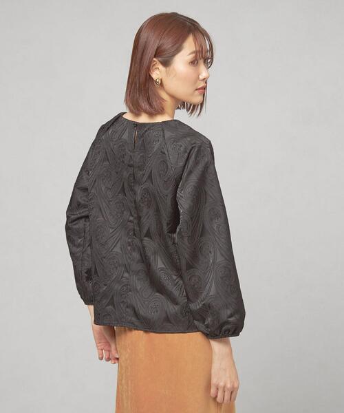 THE STATION STORE(ザ ステーション ストア)の「<closet story(クローゼットストーリー)>ジャカード ラグラン プルオーバー ブラウス(シャツ/ブラウス・レディース・ブラック/ロイヤルブルー・FREE)」の14枚目の写真