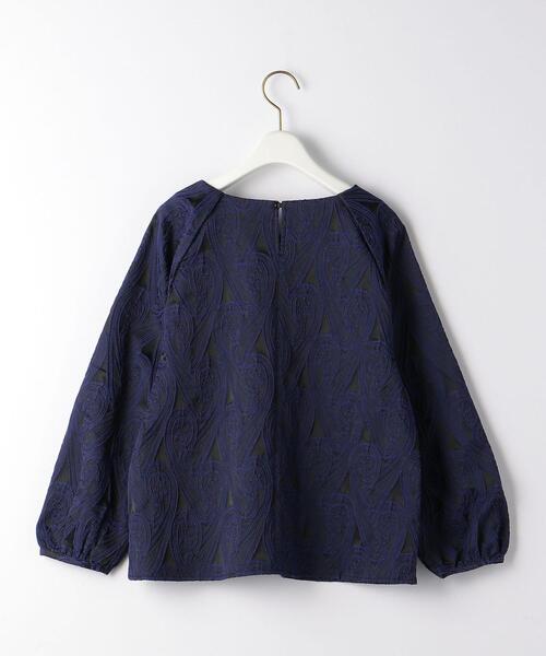 THE STATION STORE(ザ ステーション ストア)の「<closet story(クローゼットストーリー)>ジャカード ラグラン プルオーバー ブラウス(シャツ/ブラウス・レディース・ブラック/ロイヤルブルー・FREE)」の10枚目の写真