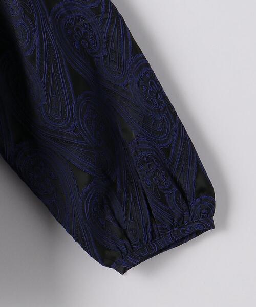 THE STATION STORE(ザ ステーション ストア)の「<closet story(クローゼットストーリー)>ジャカード ラグラン プルオーバー ブラウス(シャツ/ブラウス・レディース・ブラック/ロイヤルブルー・FREE)」の6枚目の写真