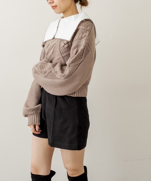 OLIVE des OLIVE（オリーブデオリーブ）の「美脚ショートパンツ（その他パンツ・レディース・ブラック/ベージュ/オフホワイト・FREE）」の10枚目の写真