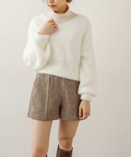 OLIVE des OLIVE（オリーブデオリーブ）の「美脚ショートパンツ（その他パンツ・レディース・ブラック/ベージュ/オフホワイト・FREE）」の18枚目の写真