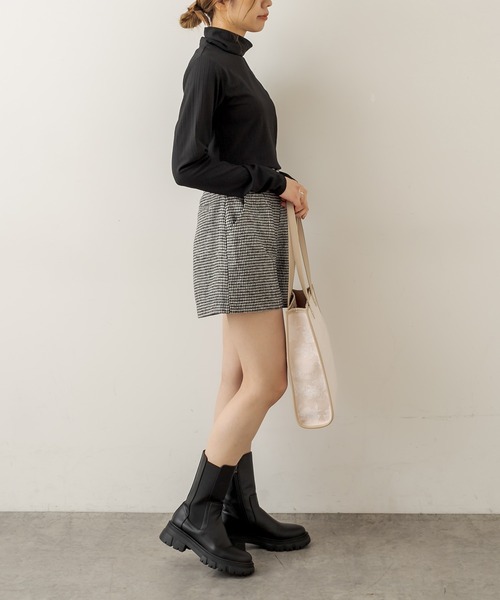 OLIVE des OLIVE（オリーブデオリーブ）の「美脚ショートパンツ（その他パンツ・レディース・ブラック/ベージュ/オフホワイト・FREE）」の8枚目の写真