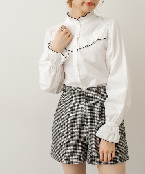 OLIVE des OLIVE（オリーブデオリーブ）の「美脚ショートパンツ（その他パンツ・レディース・ブラック/ベージュ/オフホワイト・FREE）」の14枚目の写真