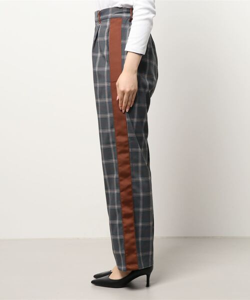 SHEL'TTER ORIGINAL（シェルターオリジナル）の「サイドラインチェックパンツ（その他パンツ・レディース・グレー系その他2/ネイビー系・SMALL/MEDIUM）」の4枚目の写真