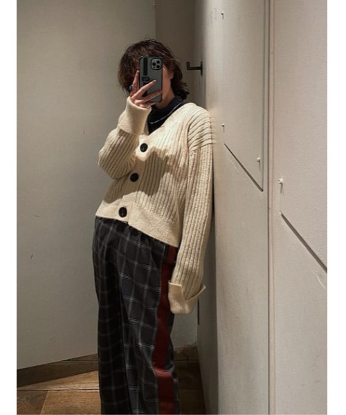 SHEL'TTER ORIGINAL（シェルターオリジナル）の「サイドラインチェックパンツ（その他パンツ・レディース・グレー系その他2/ネイビー系・SMALL/MEDIUM）」の17枚目の写真