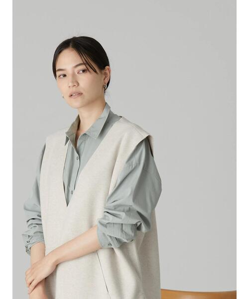 AMERICAN HOLIC(アメリカンホリック)の「Vネックポケット付きベスト(ベスト・レディース・ベージュ・M/L)」の15枚目の写真