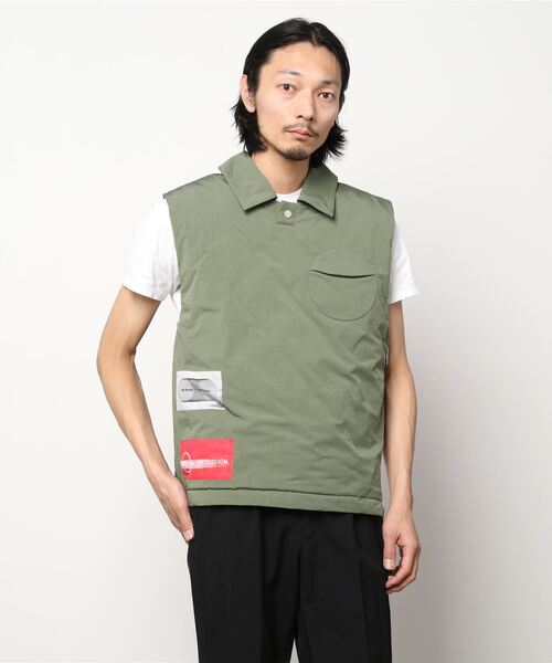 激安注文 TATRAS Mr.Saturday コラボ商品 ダウンベスト カーキ Mサイズ