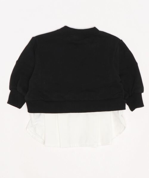 petit main（プティマイン）の「【リンク】裾シャツショート丈トレーナー（スウェット・キッズ・ピンク/ベージュ/ブラック・80ｃｍ/90cm/100cm/110cm/120cm/130cm）」の4枚目の写真