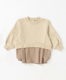 【リンク】裾シャツショート丈トレーナー