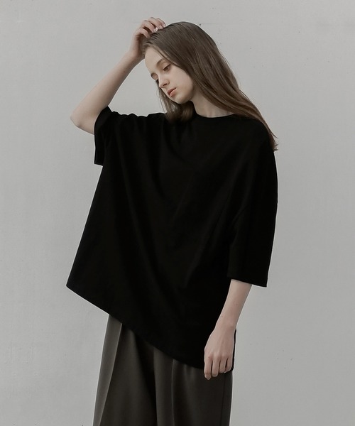 remer(リメール)の「loose Relax pocket Tee / ルーズリラックスポケットTee(Tシャツ/カットソー・メンズ・ホワイト/ブラック/ダークブルー/グレイッシュベージュ・SMALL/MEDIUM/LARGE)」の2枚目の写真