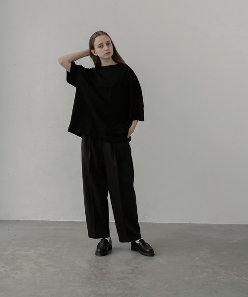 remer(リメール)の「loose Relax pocket Tee / ルーズリラックスポケットTee(Tシャツ/カットソー・メンズ・ホワイト/ブラック/ダークブルー/グレイッシュベージュ・SMALL/MEDIUM/LARGE)」の10枚目の写真