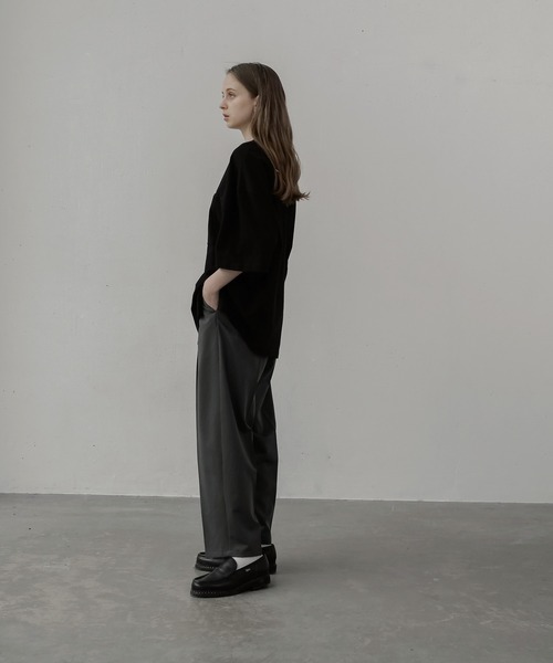 remer(リメール)の「loose Relax pocket Tee / ルーズリラックスポケットTee(Tシャツ/カットソー・メンズ・ホワイト/ブラック/ダークブルー/グレイッシュベージュ・SMALL/MEDIUM/LARGE)」の11枚目の写真