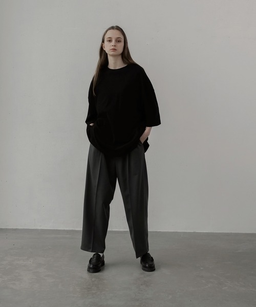 remer(リメール)の「loose Relax pocket Tee / ルーズリラックスポケットTee(Tシャツ/カットソー・メンズ・ホワイト/ブラック/ダークブルー/グレイッシュベージュ・SMALL/MEDIUM/LARGE)」の12枚目の写真