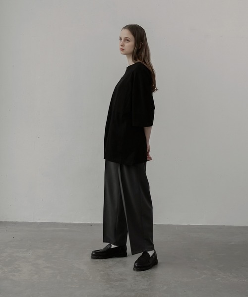 remer(リメール)の「loose Relax pocket Tee / ルーズリラックスポケットTee(Tシャツ/カットソー・メンズ・ホワイト/ブラック/ダークブルー/グレイッシュベージュ・SMALL/MEDIUM/LARGE)」の13枚目の写真