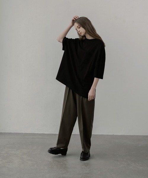 remer(リメール)の「loose Relax pocket Tee / ルーズリラックスポケットTee(Tシャツ/カットソー・メンズ・ホワイト/ブラック/ダークブルー/グレイッシュベージュ・SMALL/MEDIUM/LARGE)」の14枚目の写真