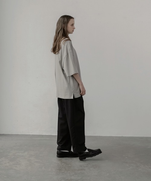 remer(リメール)の「loose Relax pocket Tee / ルーズリラックスポケットTee(Tシャツ/カットソー・メンズ・ホワイト/ブラック/ダークブルー/グレイッシュベージュ・SMALL/MEDIUM/LARGE)」の19枚目の写真